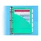 C-Line Products Mini Size 5Tab Poly Index Dividers, Assorted Colors with Slant Pockets, 5ST Set of 12 ST, 60PK 03750-BX - alternate 3